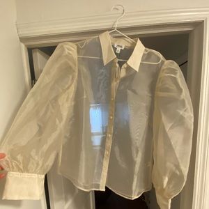 Sheer organza blouse